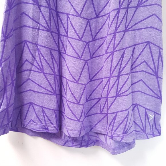 2/$20 Racerback Purple Sheer Top Burnout Pattern - Picture 4 of 13